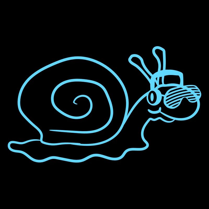 Cool DJ Snail Cute Shell