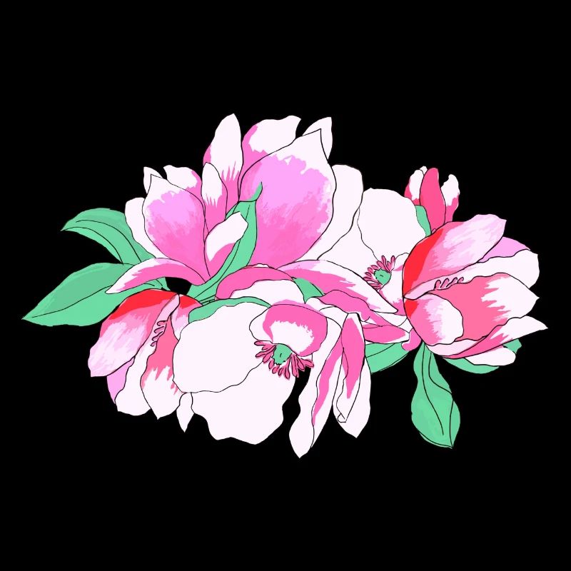 Bouquet de fleurs rose