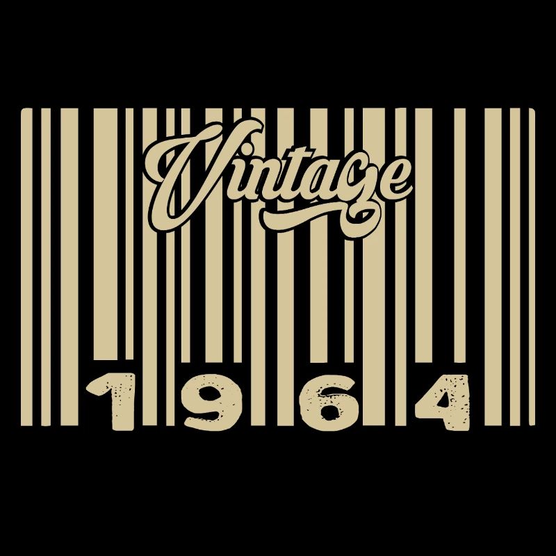 vintage 1964 Code barre 1964: Année 2025.