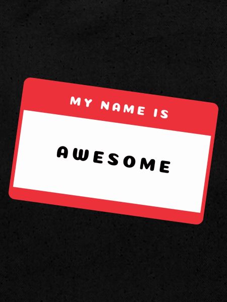 Awesome Namensschild