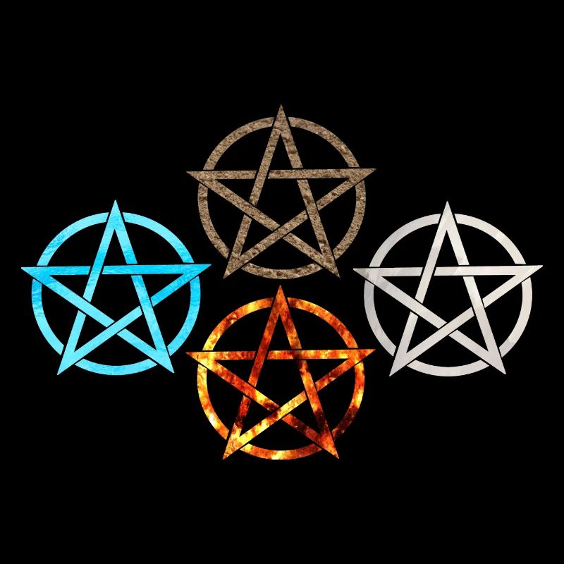 Pentagramme Quatre Éléments