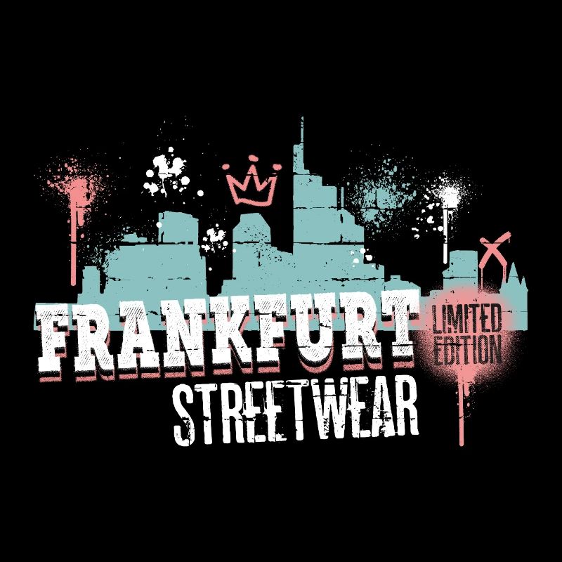 Frankfurt Skyline City Germany Graffiti