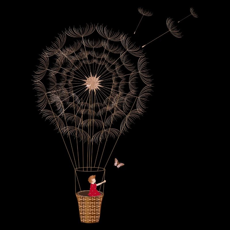 fanciful dandelion balloon
