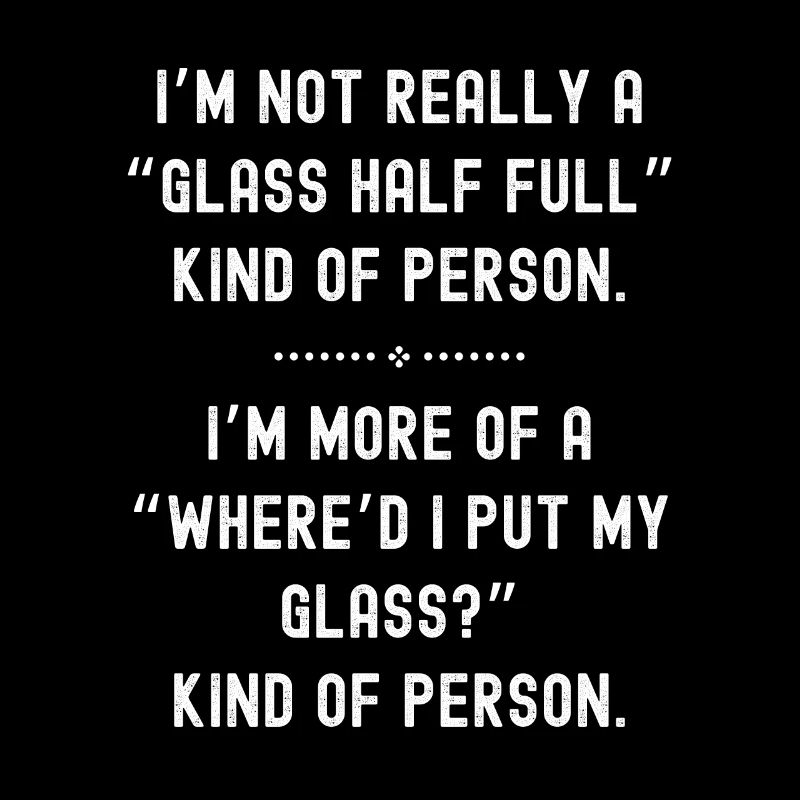 Glas halb voll oder leer