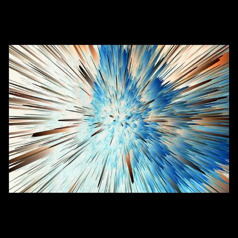 Radiale Blaue Explosion