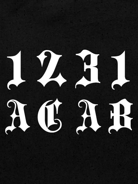 Gothic Monogramm 1231