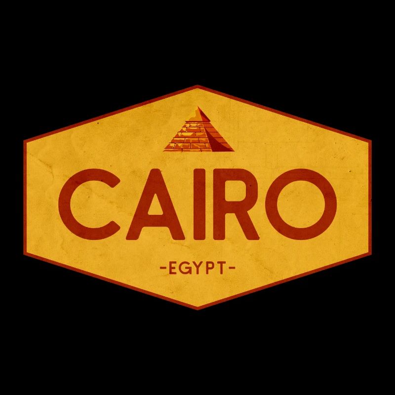 Emblème pyramidal du Caire en Égypte