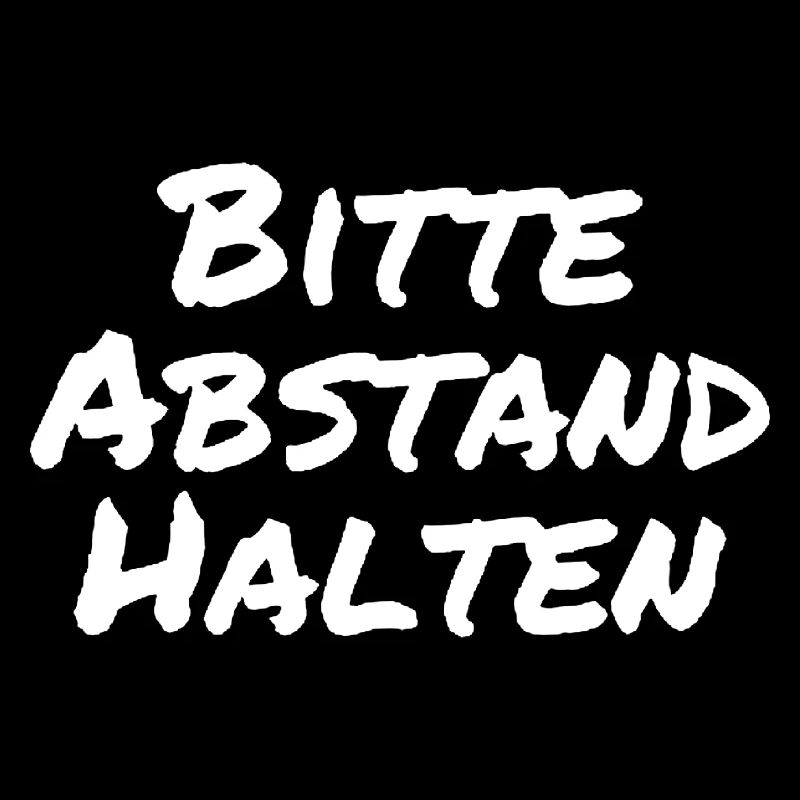 Bitte Abstand halten Morgenmuffel Langschläfer