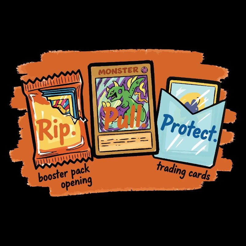 Rip Pull Protect Trading Card Booster Pack Opening