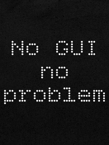 No GUI no problem