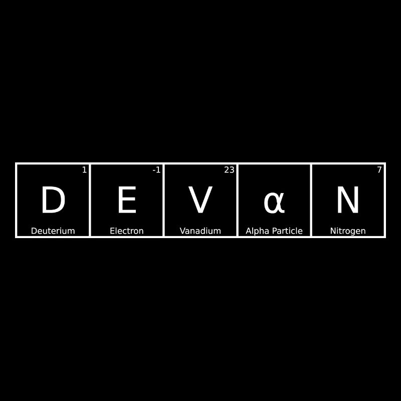 Devan Nom Prénom Chimie Tableau périodique Éléments