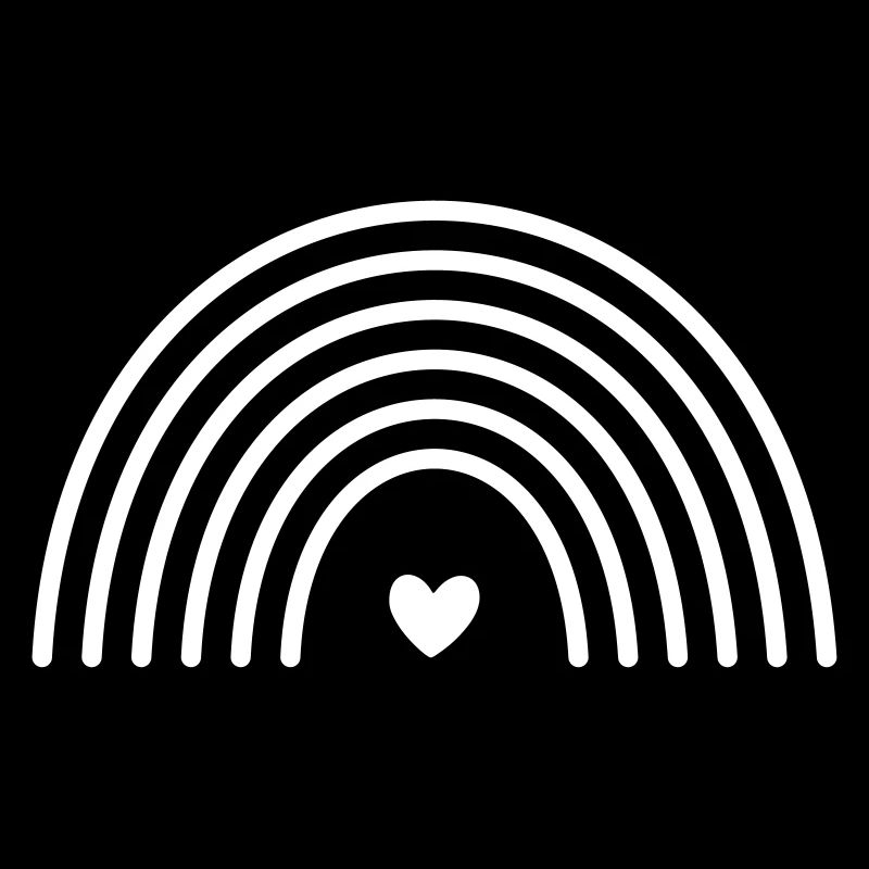 Regenbogen Herz Symbol