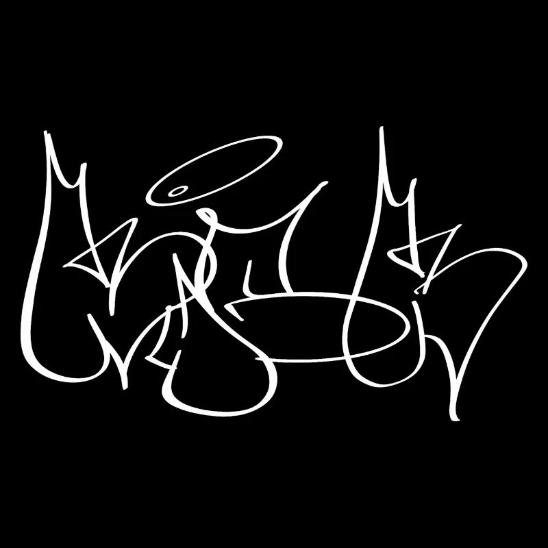 KICK Inspired by classic throw-up graffiti styles 