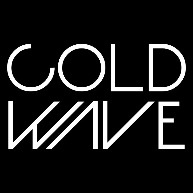 Cold Wave Minimalist Typography