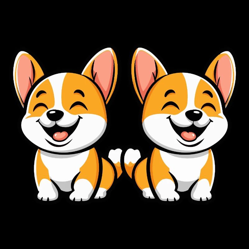 Corgi Hund Comic