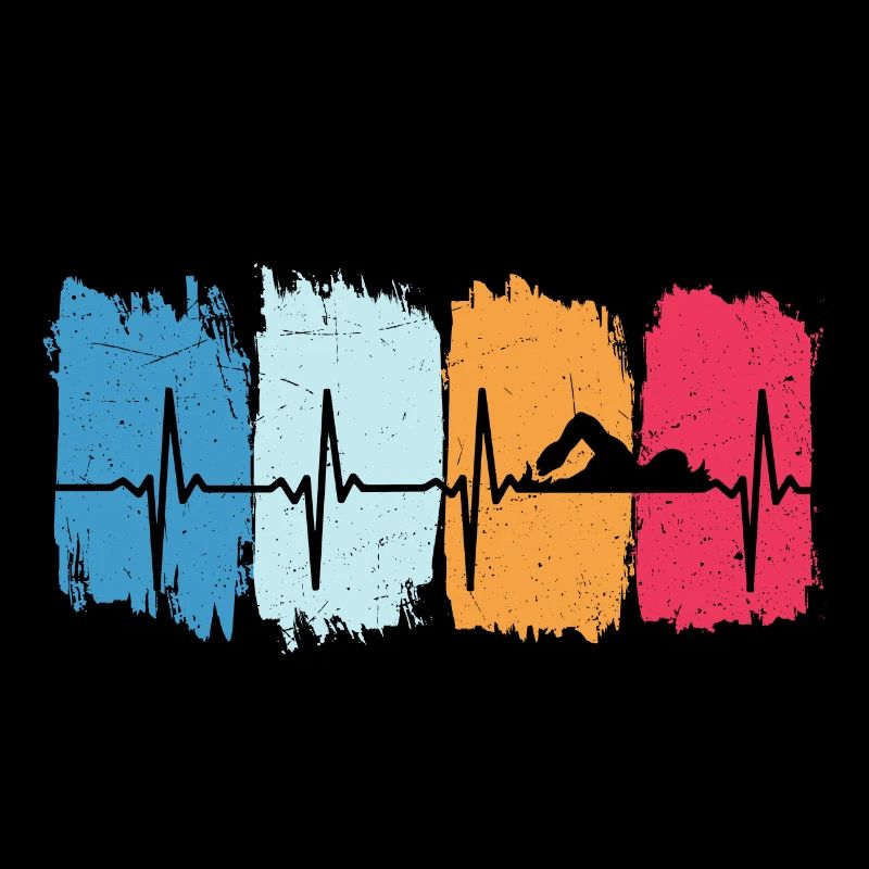 Float retro heartbeat swim