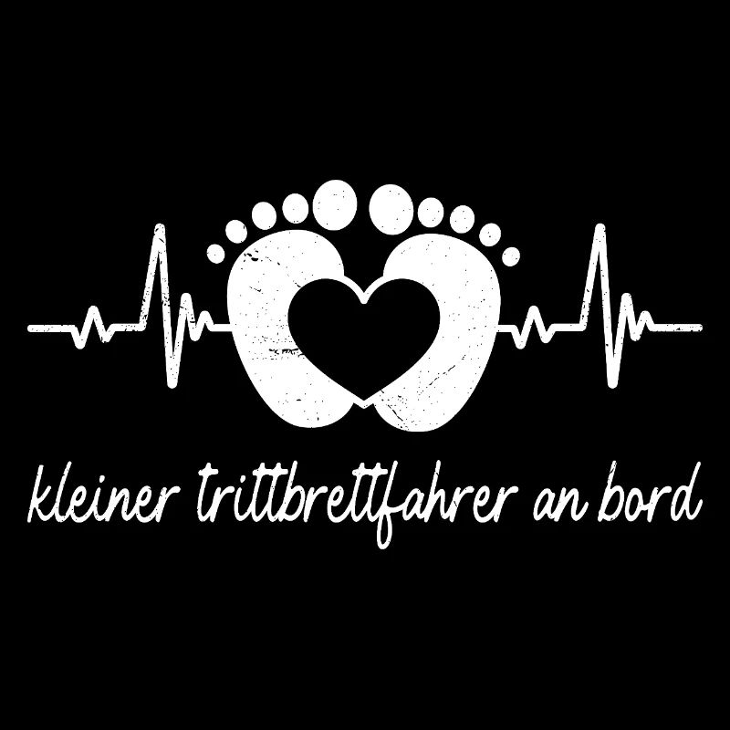 Werdende Mutter KLEINER TRITTBRETTFAHRER AN BORD