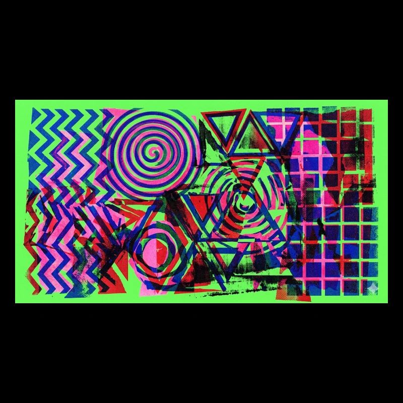 Neon Geometry Chaos