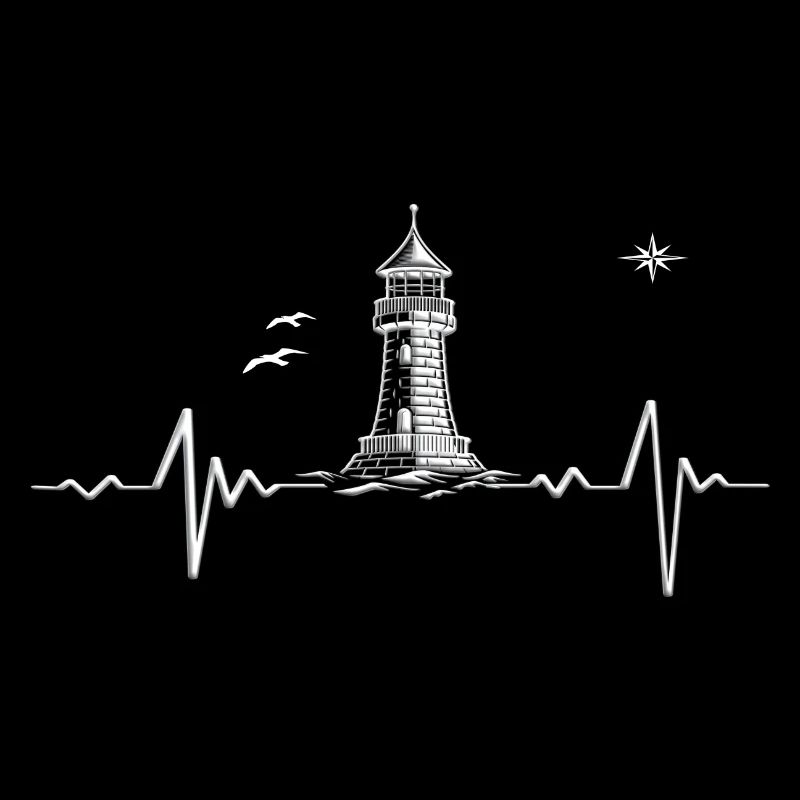 Nordsee Ostsee Leuchtturm Herzschlag