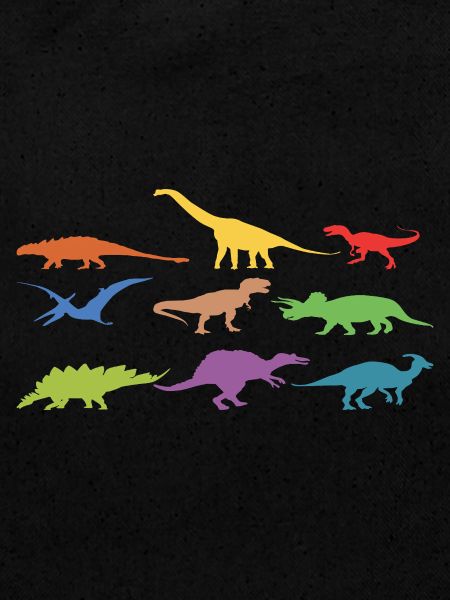 Bunte Dinosaurier 
