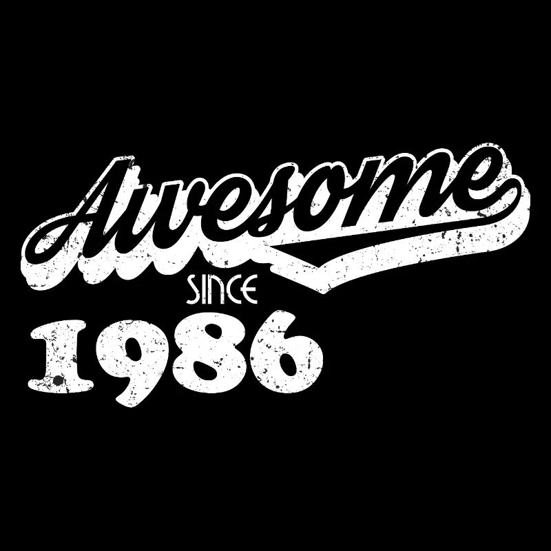Awesome since 1986 – Retro Typography