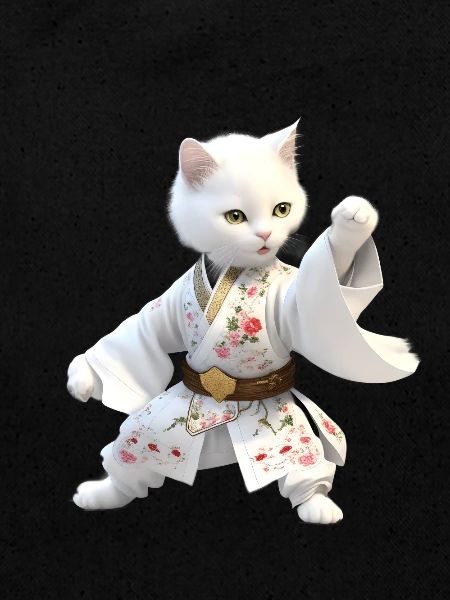 Un chat blanc