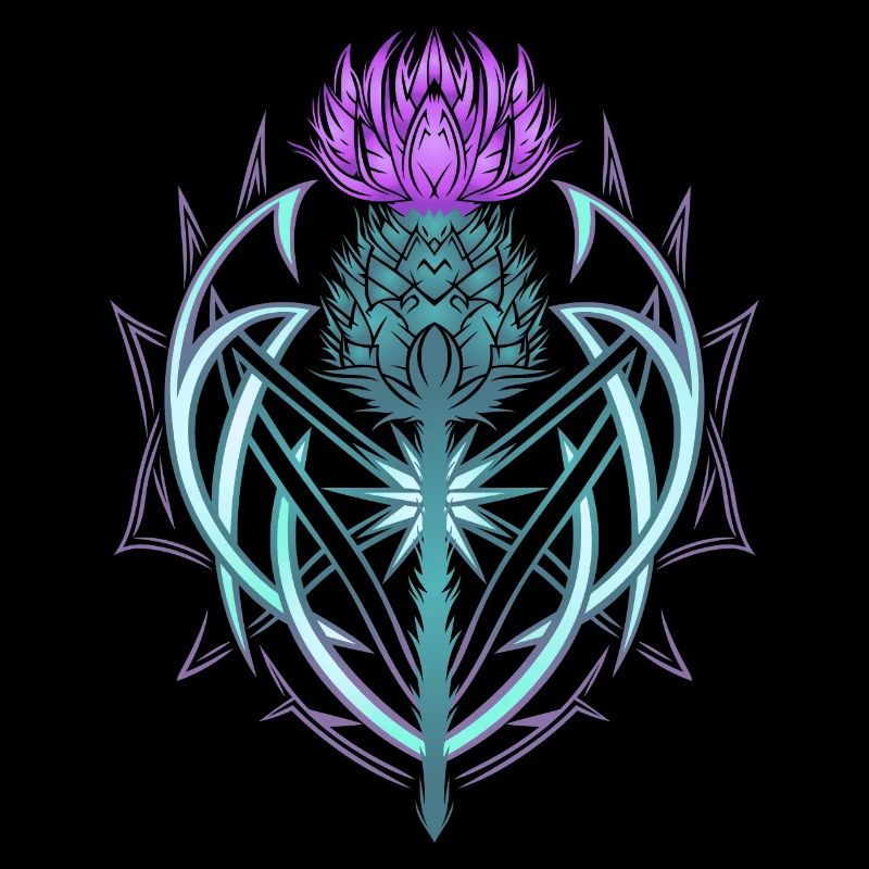 Thistle Shield Celtic Knots Thistle Lover