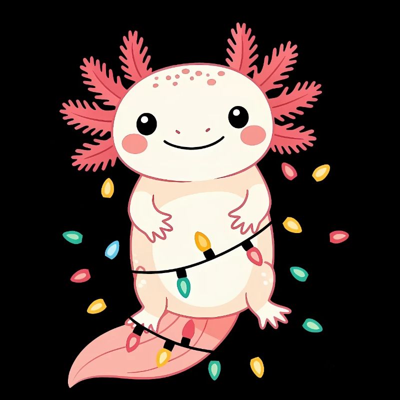 Axolotl Weihnachtspullover Weihnachten lustig süß
