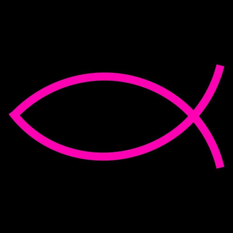 Jesus fish pink ichthys fish fish fish