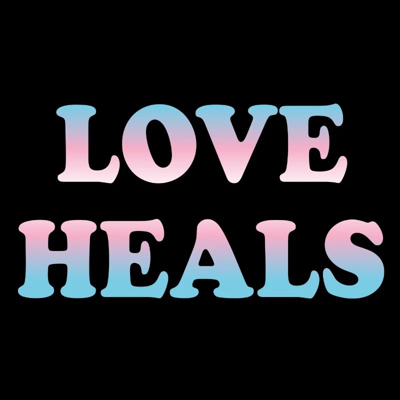 Love Heals Trans Flag