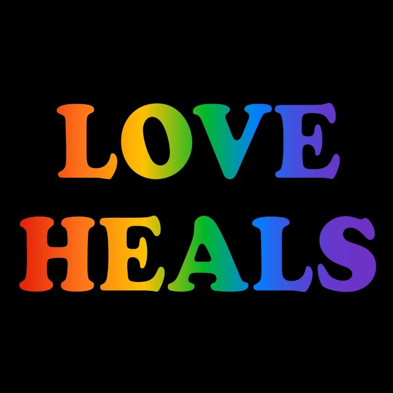 Love Heals Accessoires LGBTQ Rainbow Pride