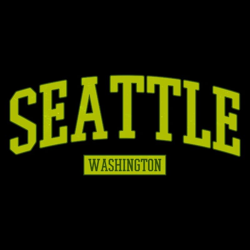 Seattle Washington Schriftzug