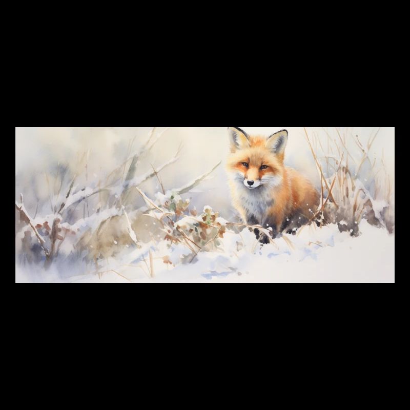 Fuchs Landschaft Schnee