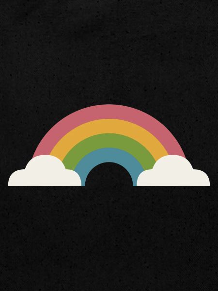 Arc-en-ciel et nuages
