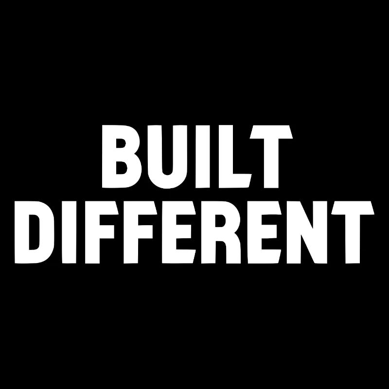 Built Different Bold Typo Logo