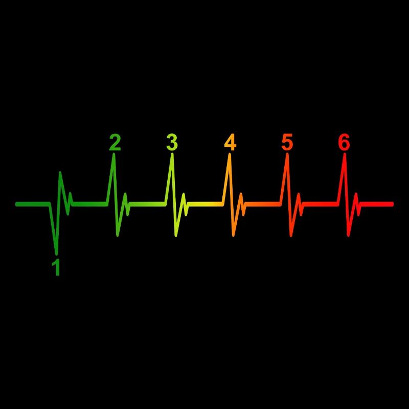 Motorcycle Heartbeat Gear Shift Graphic