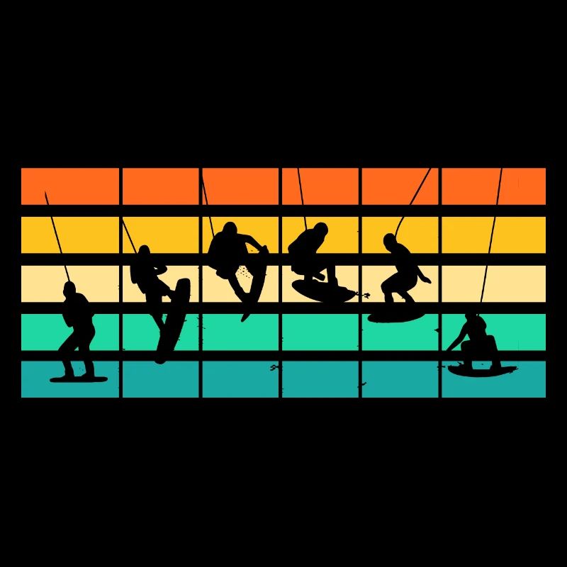 Retro Wakeboarder Wakeboard Wakeboarding