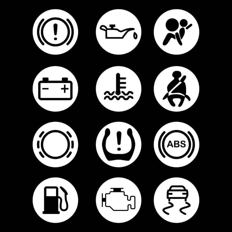 Indicator lights car circles pattern