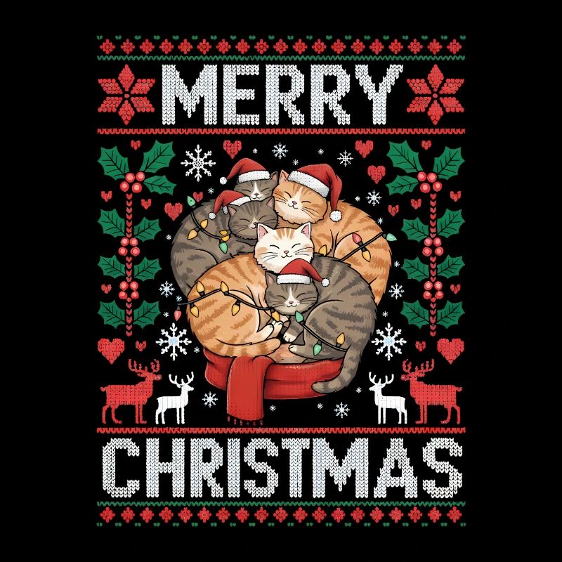 Chats, Confort, Noël, Doux, Mignon