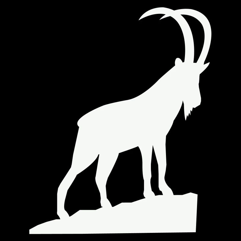 Alpine Bock Silhouette