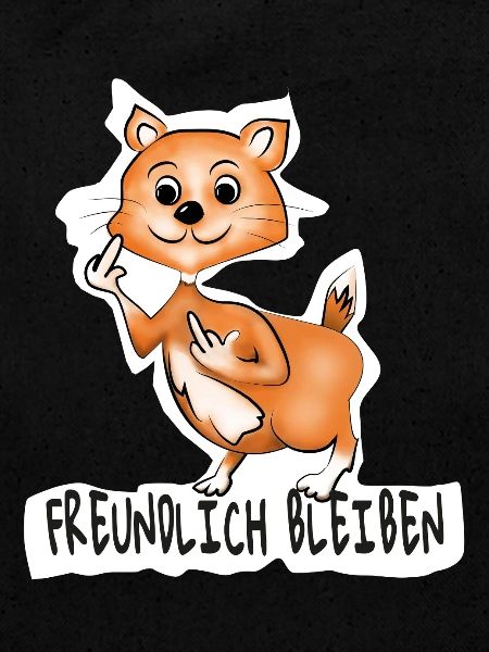 Freundlicher Fuchs Flip Botschaft