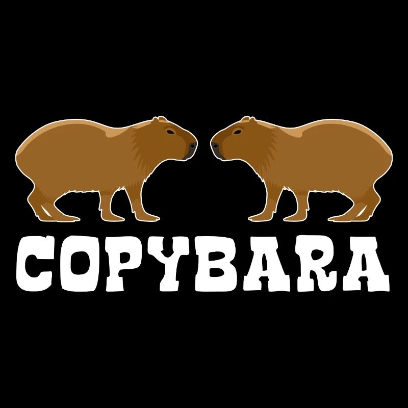 Copybara - jeu de mots Capybara - double