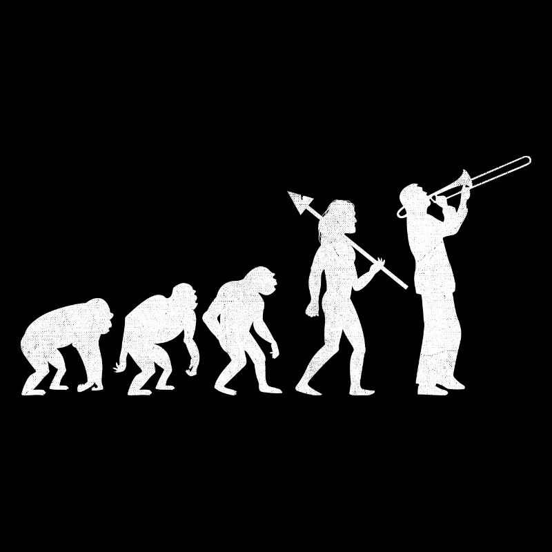 Tromboniste Trombone Player Evolution Marching Band