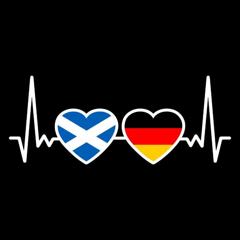 Schottland Deutschland Freunde Flaggen