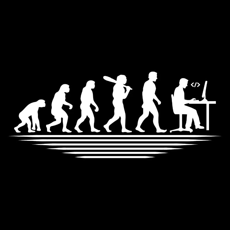 Kaffee-Codierung Evolution Programmierer Entwickler Nerd Coffe