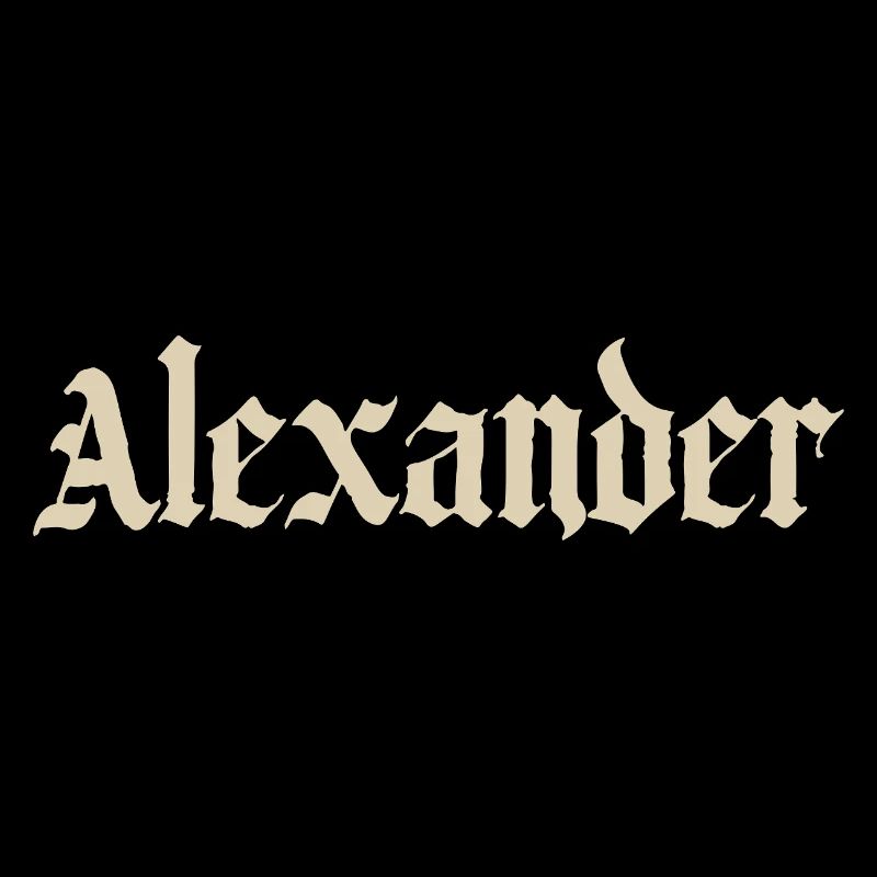 Alexander Gothic lettering
