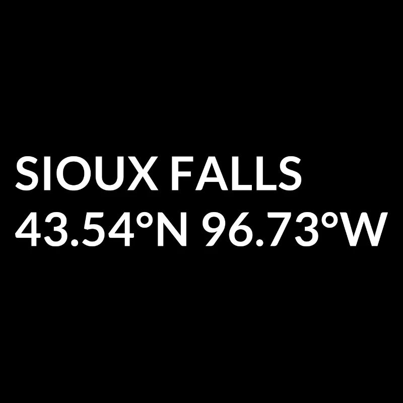 Sioux Falls, South Dakota, USA Coordinates
