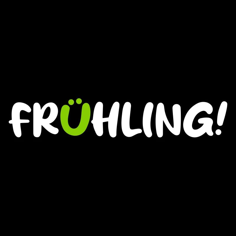 Frühling Saison Camping coole Quotes Comic Gesicht