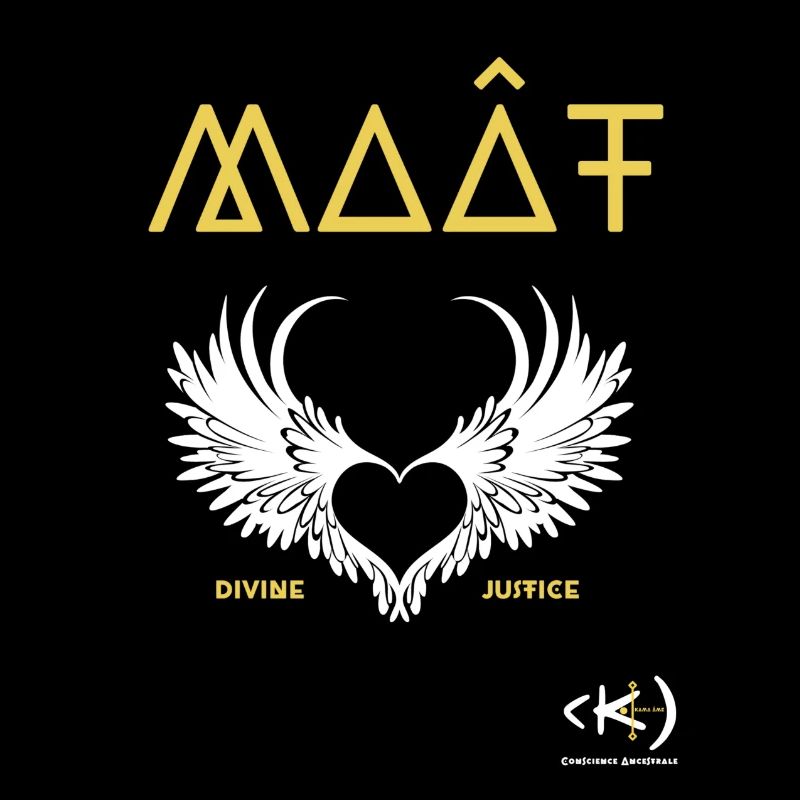 KAMA ÂME MAÂT Coeur Ailé blanc