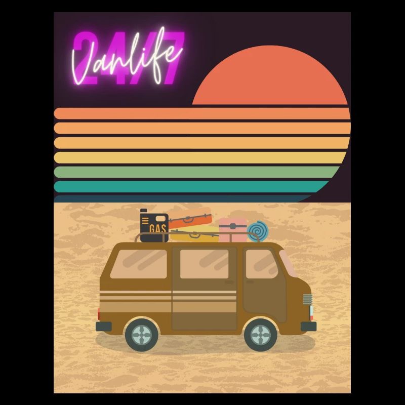 Van at the Beach